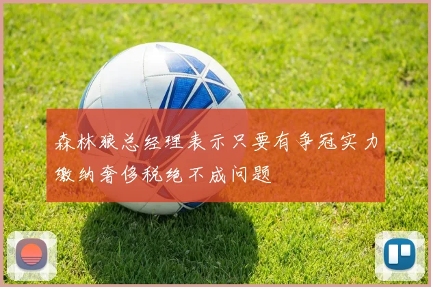 森林狼总经理表示只要有争冠实力缴纳奢侈税绝不成问题